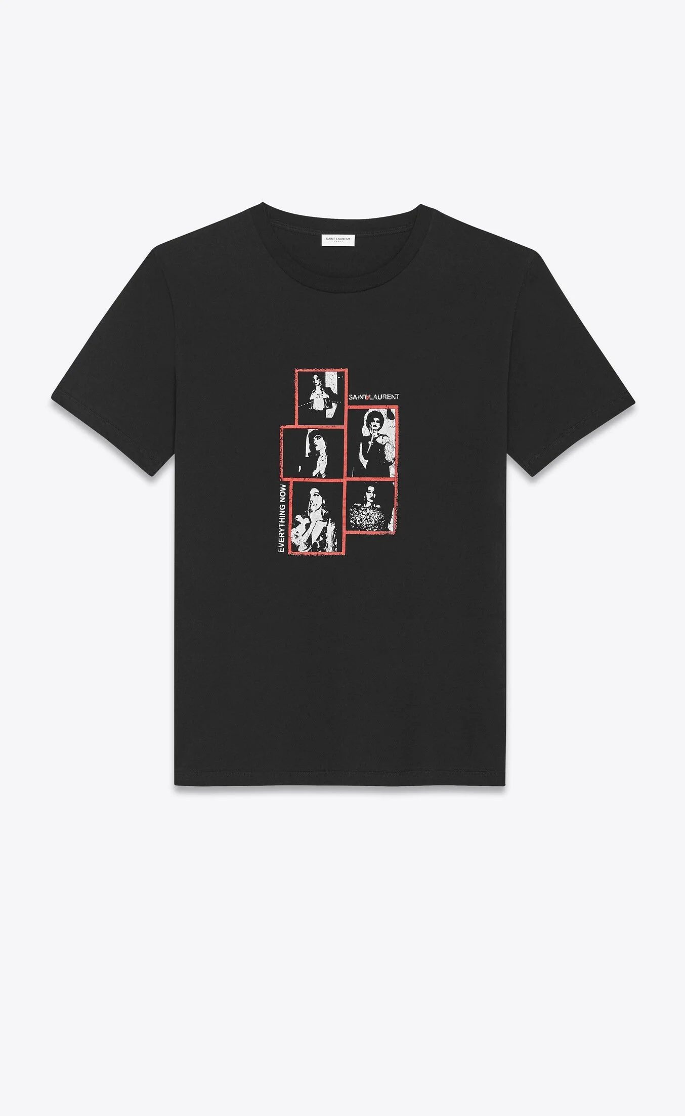 Saint Laurent Lightening Bolt T-Shirt in Black Jersey — UFO No More